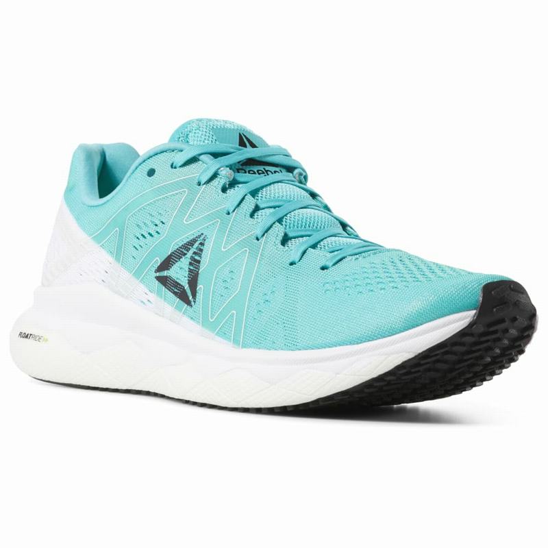 Adidasi Alergare Reebok Floatride Run Fast Dama Turcoaz/Albi Romania YN9546MQ